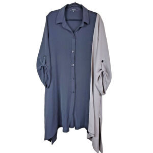 Sydney Dress Womens XL Black Lagenlook Bohemian Art To Wear ASYMMETRICAL‎